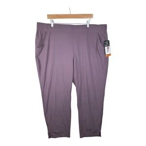 New Eddie Bauer Traveler Ankle‎ Pants size XXL Purple